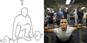 A hinge (deadlift) and squat (back squat)